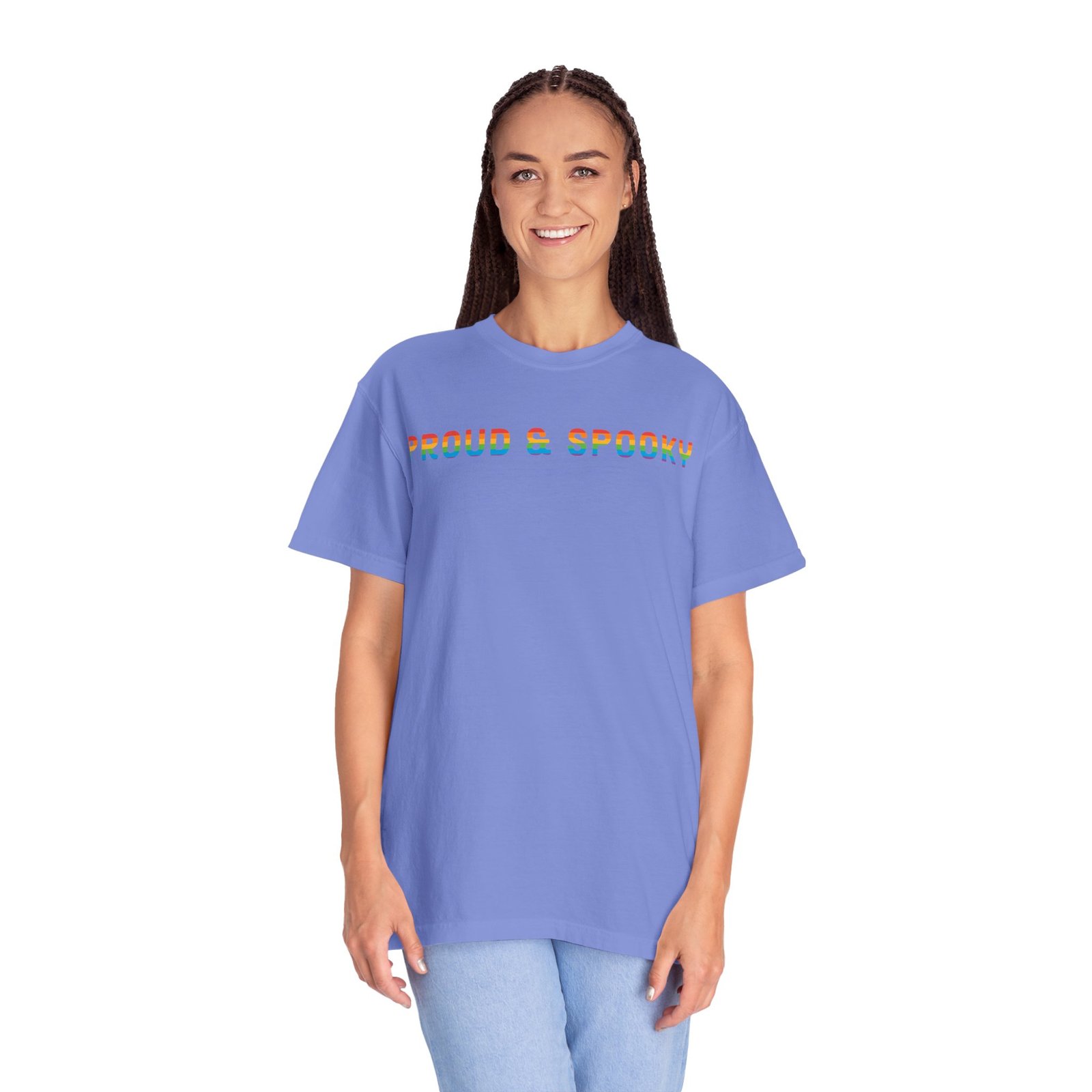 Proud & Spooky | Rainbow Design | Unisex Comfort Colors T-shirt - Image 18