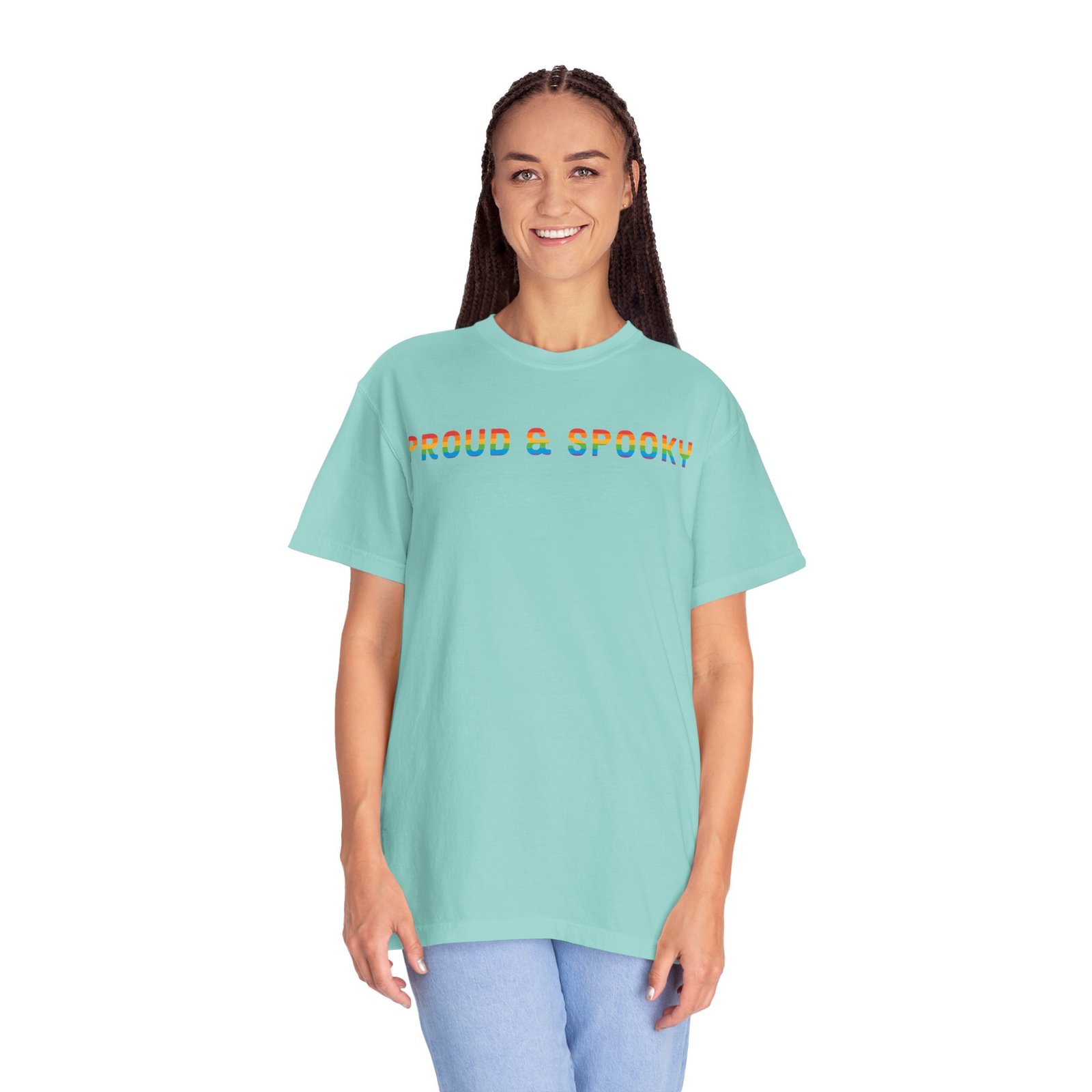 Proud & Spooky | Rainbow Design | Unisex Comfort Colors T-shirt - Image 5