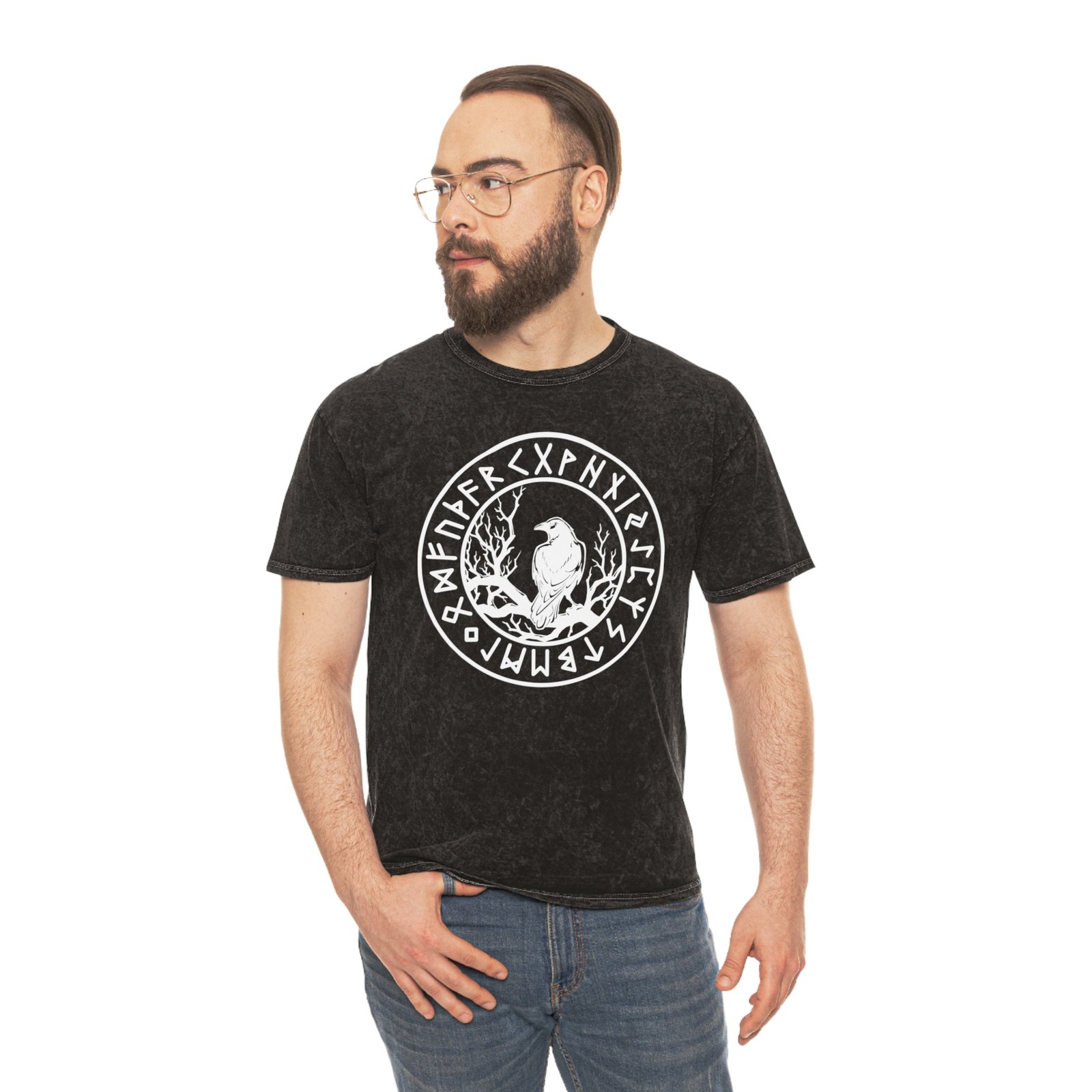 Raven & Runes | Unisex Mineral Wash T-Shirt - Image 3