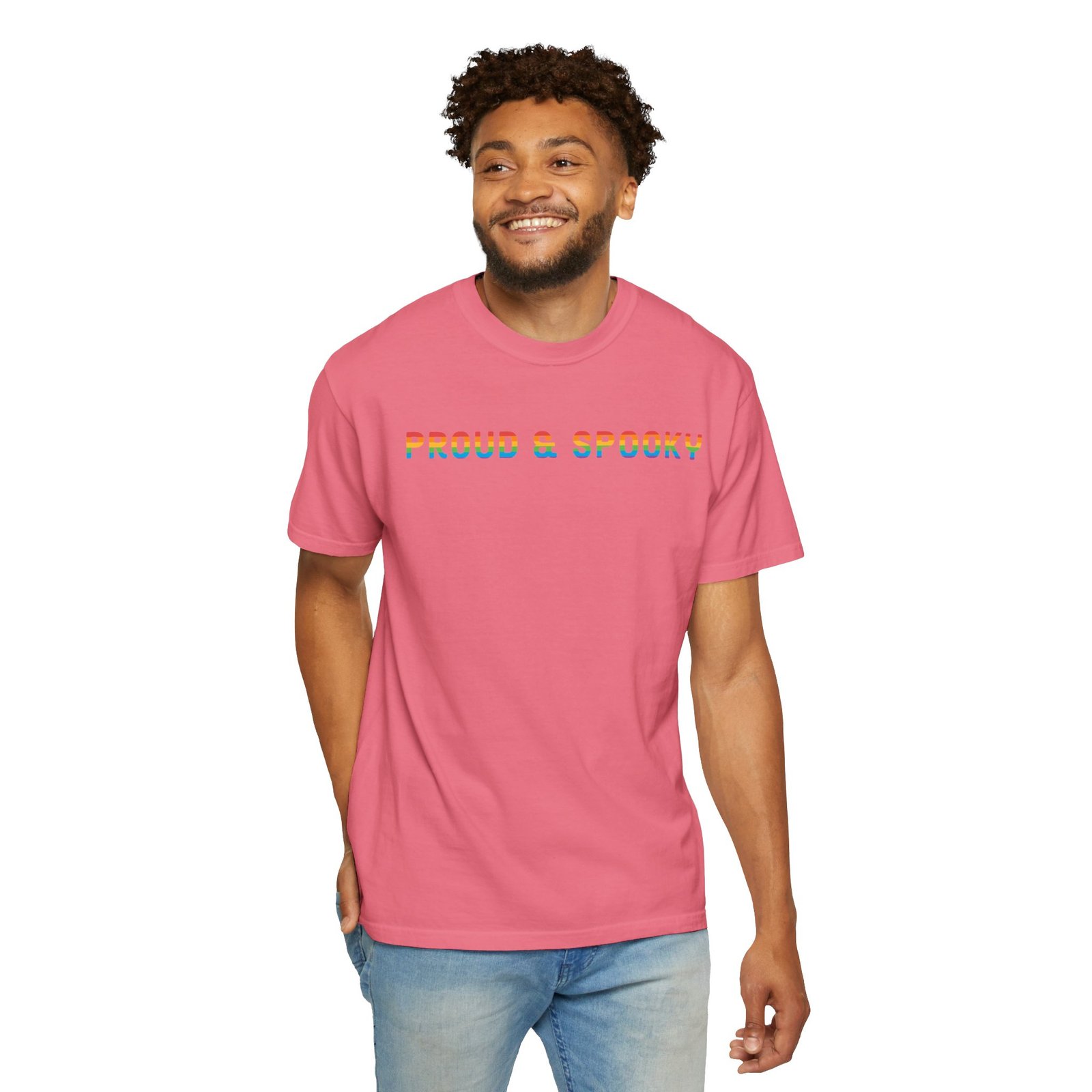 Proud & Spooky | Rainbow Design | Unisex Comfort Colors T-shirt - Image 62