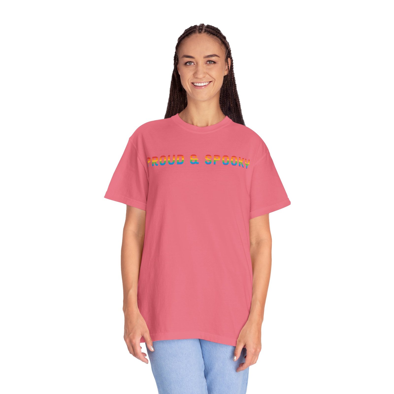 Proud & Spooky | Rainbow Design | Unisex Comfort Colors T-shirt - Image 57