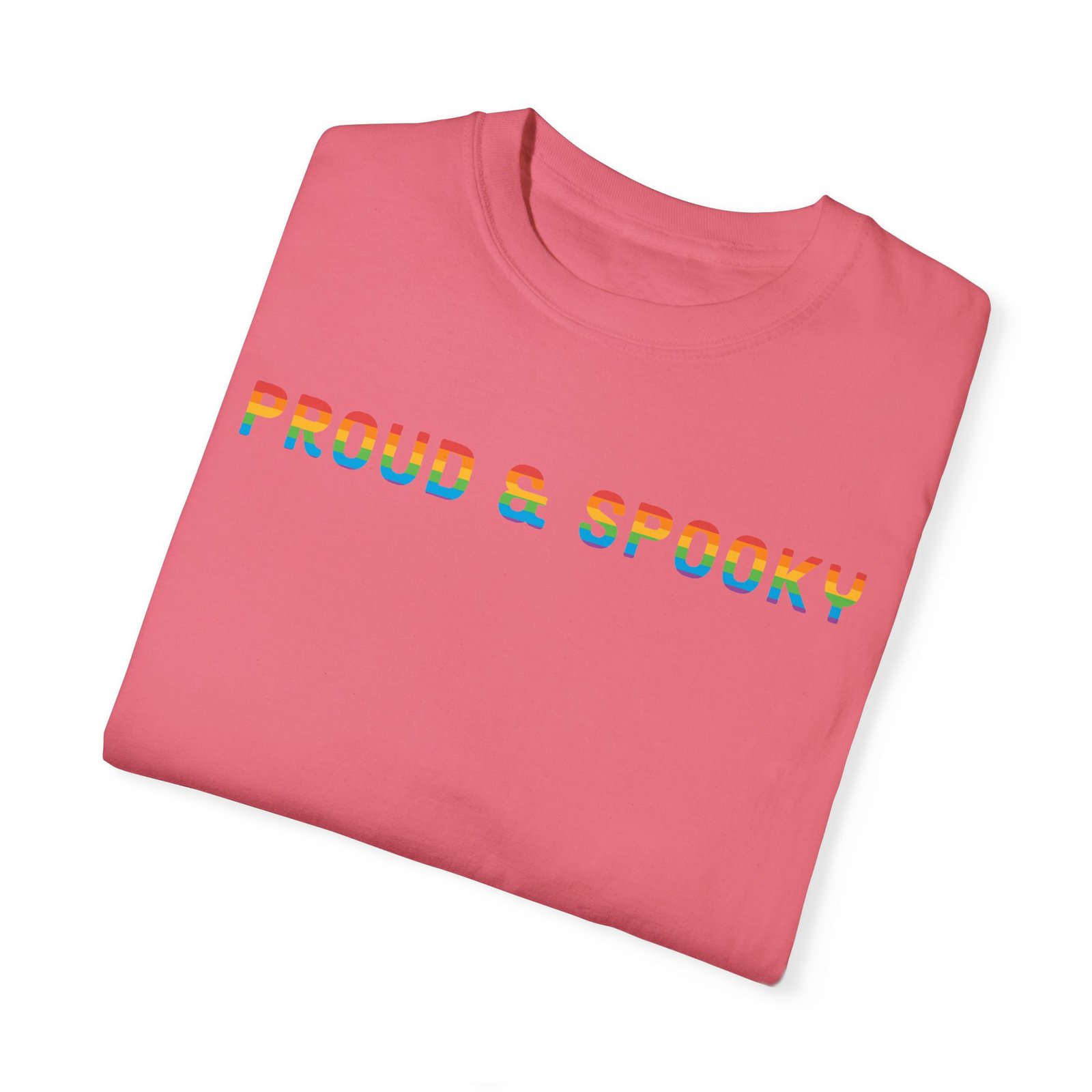 Proud & Spooky | Rainbow Design | Unisex Comfort Colors T-shirt - Image 55
