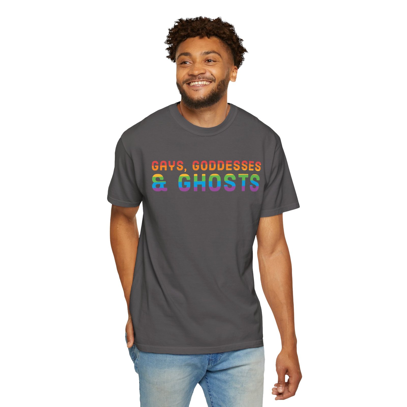 Gays, Goddesses & Ghosts | Rainbow Edition | Unisex Comfort Colors T-shirt - Image 36