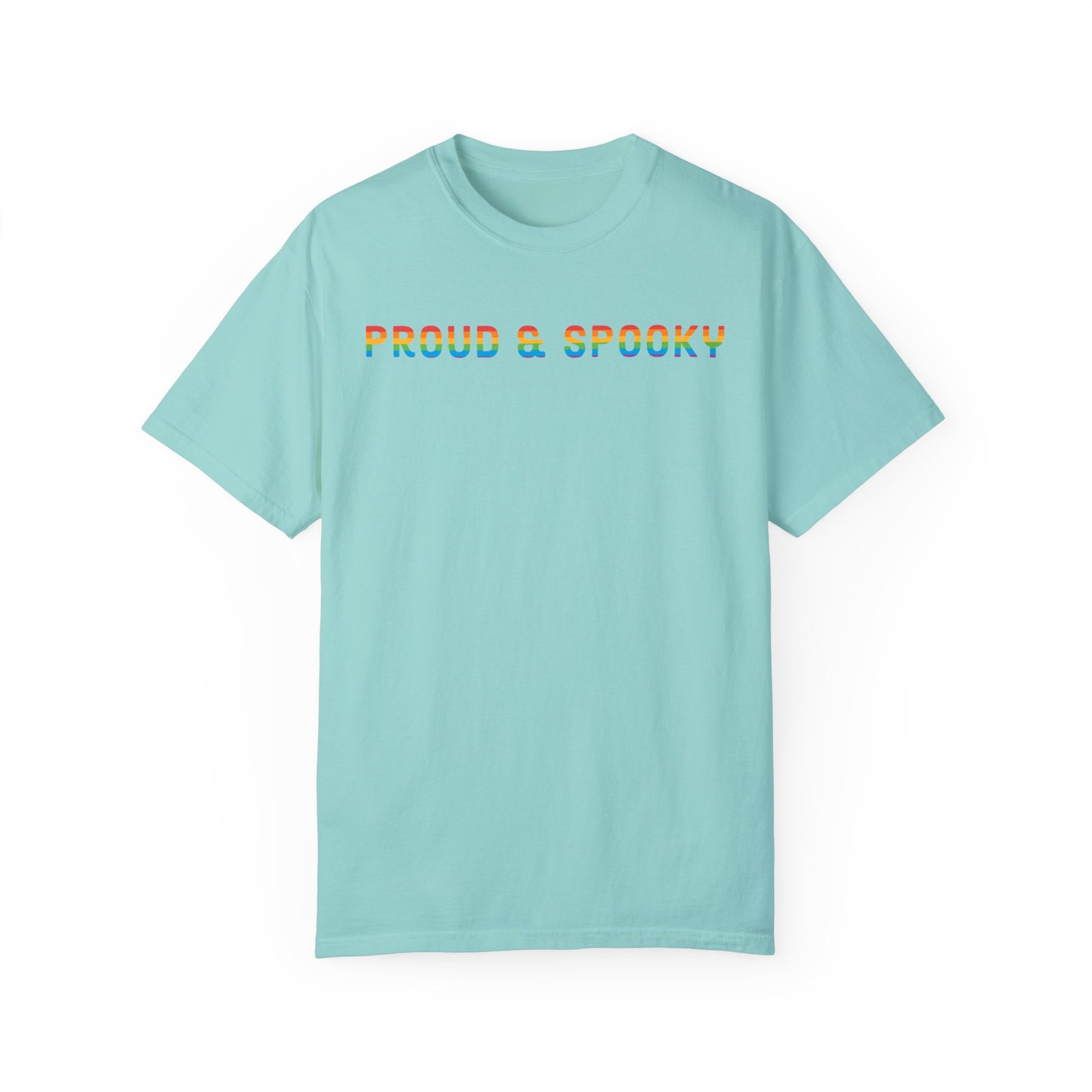 Proud & Spooky | Rainbow Design | Unisex Comfort Colors T-shirt