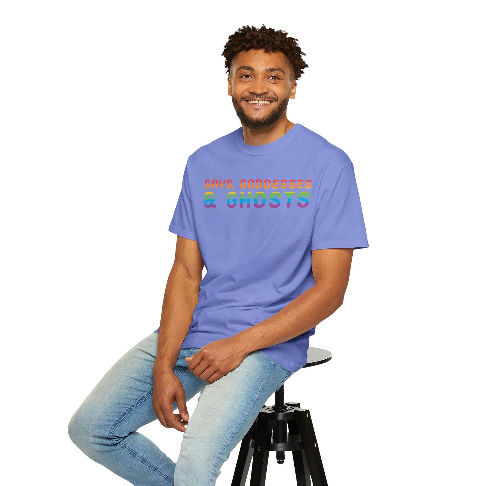 Gays, Goddesses & Ghosts | Rainbow Edition | Unisex Comfort Colors T-shirt - Image 26