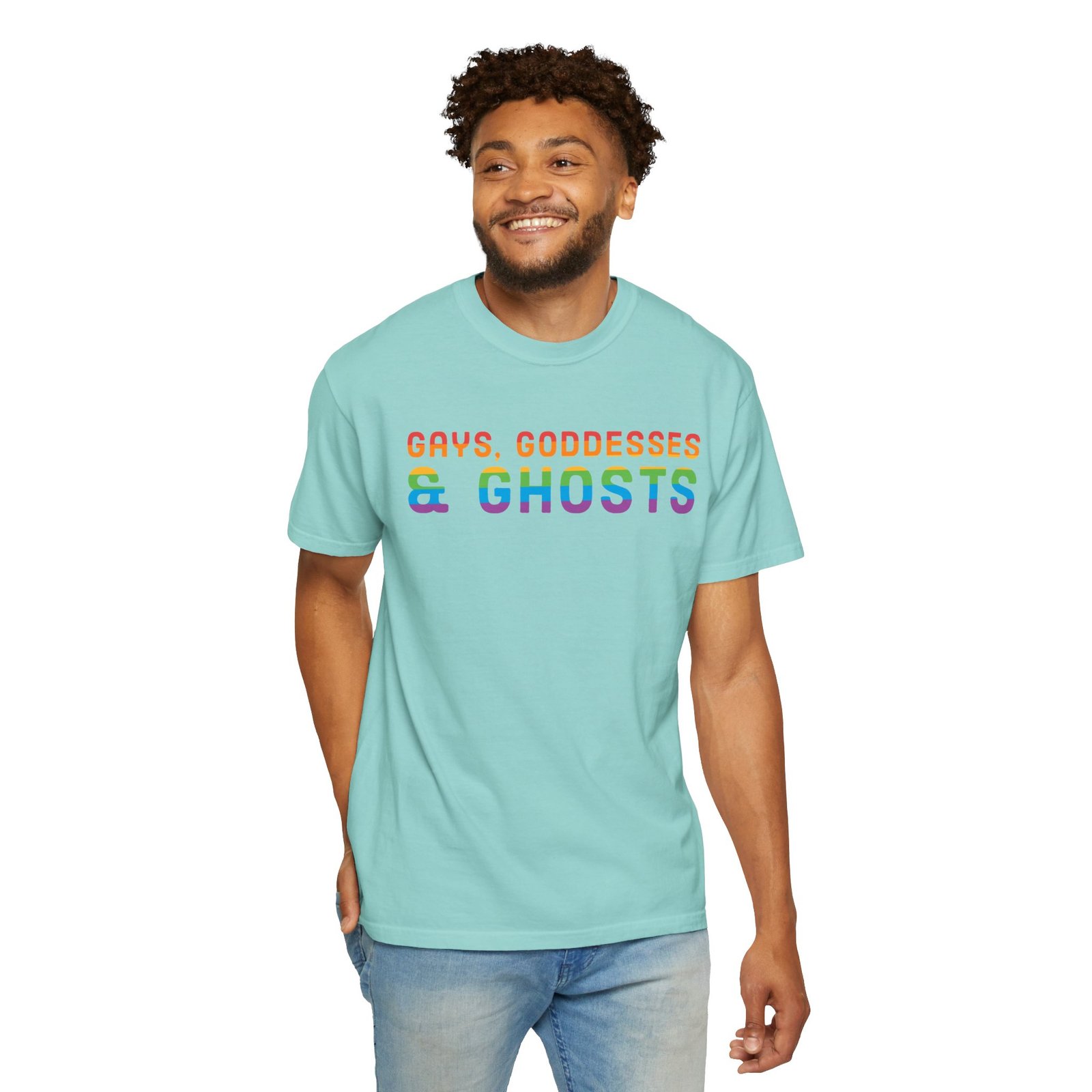 Gays, Goddesses & Ghosts | Rainbow Edition | Unisex Comfort Colors T-shirt - Image 10