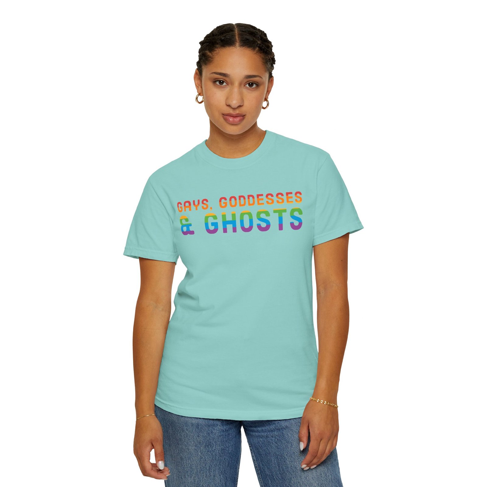 Gays, Goddesses & Ghosts | Rainbow Edition | Unisex Comfort Colors T-shirt - Image 6