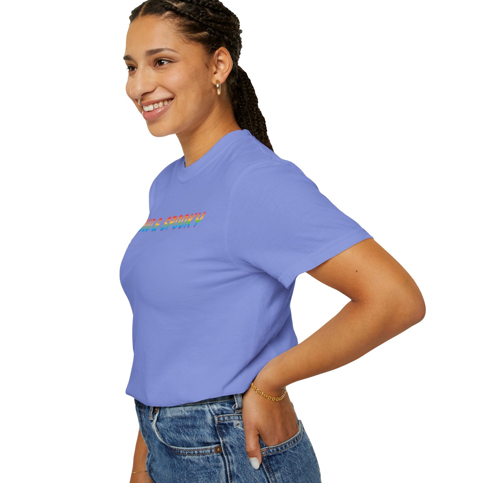 Proud & Spooky | Rainbow Design | Unisex Comfort Colors T-shirt - Image 21