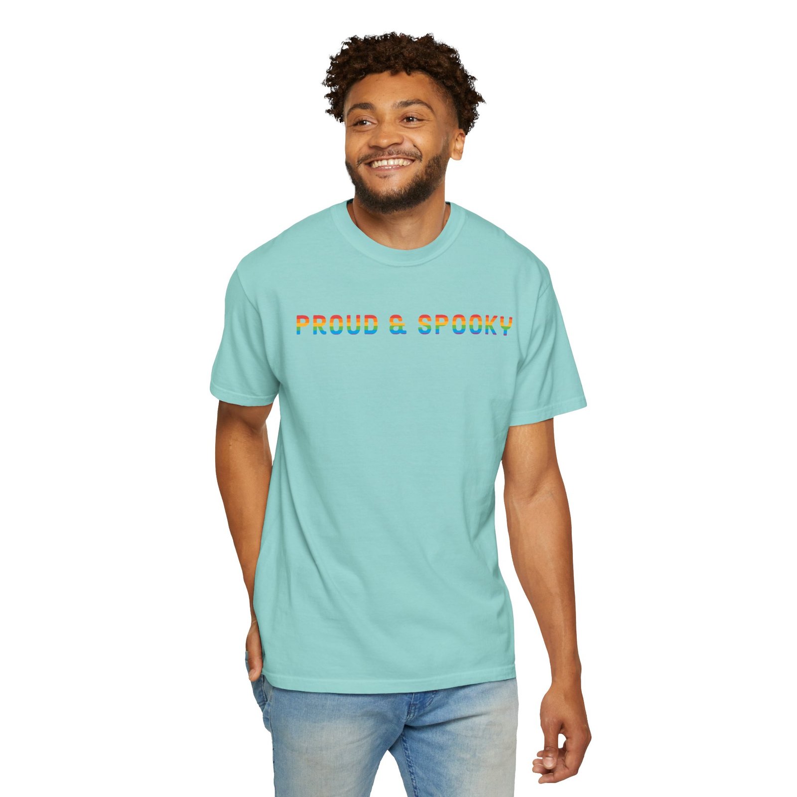 Proud & Spooky | Rainbow Design | Unisex Comfort Colors T-shirt - Image 10