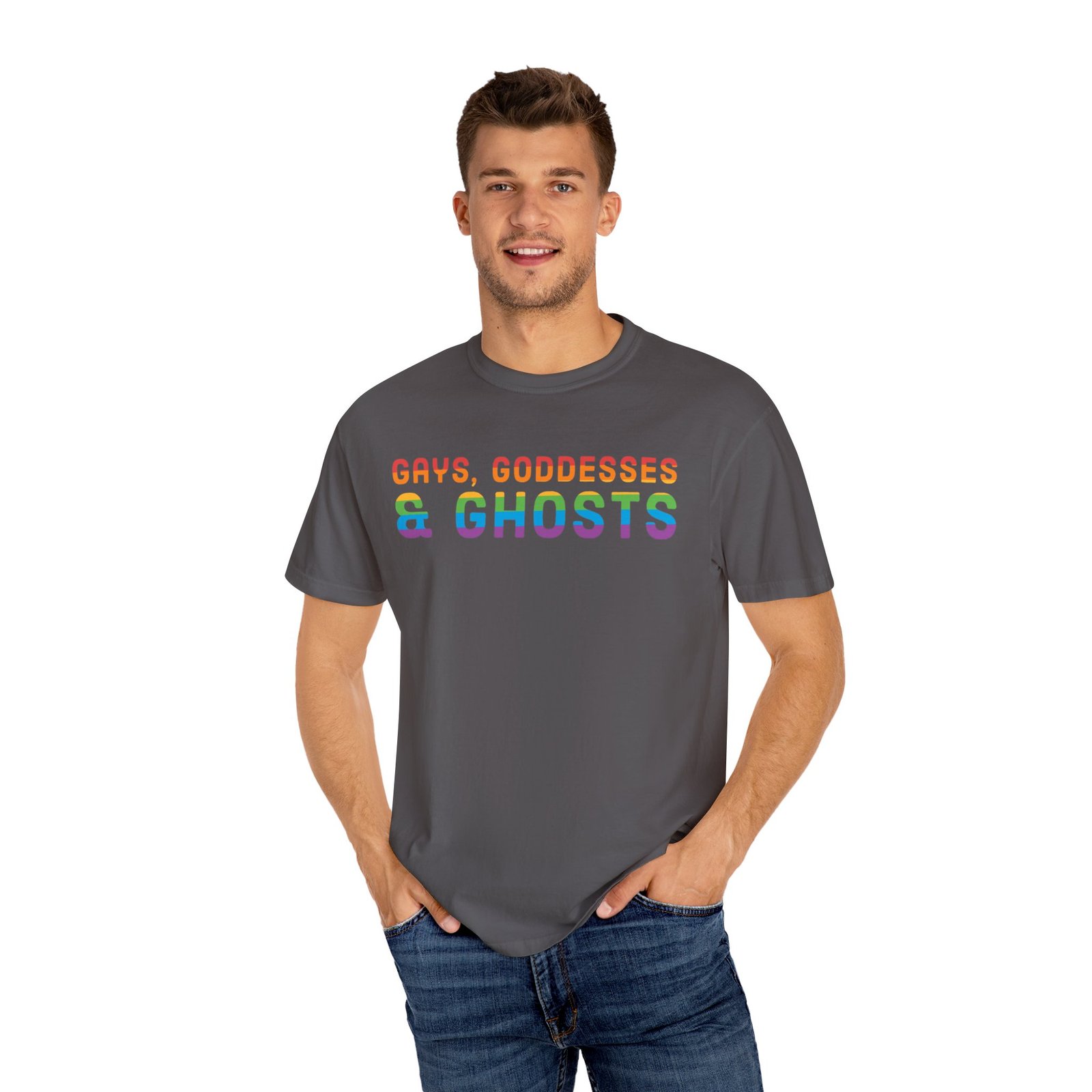 Gays, Goddesses & Ghosts | Rainbow Edition | Unisex Comfort Colors T-shirt - Image 30