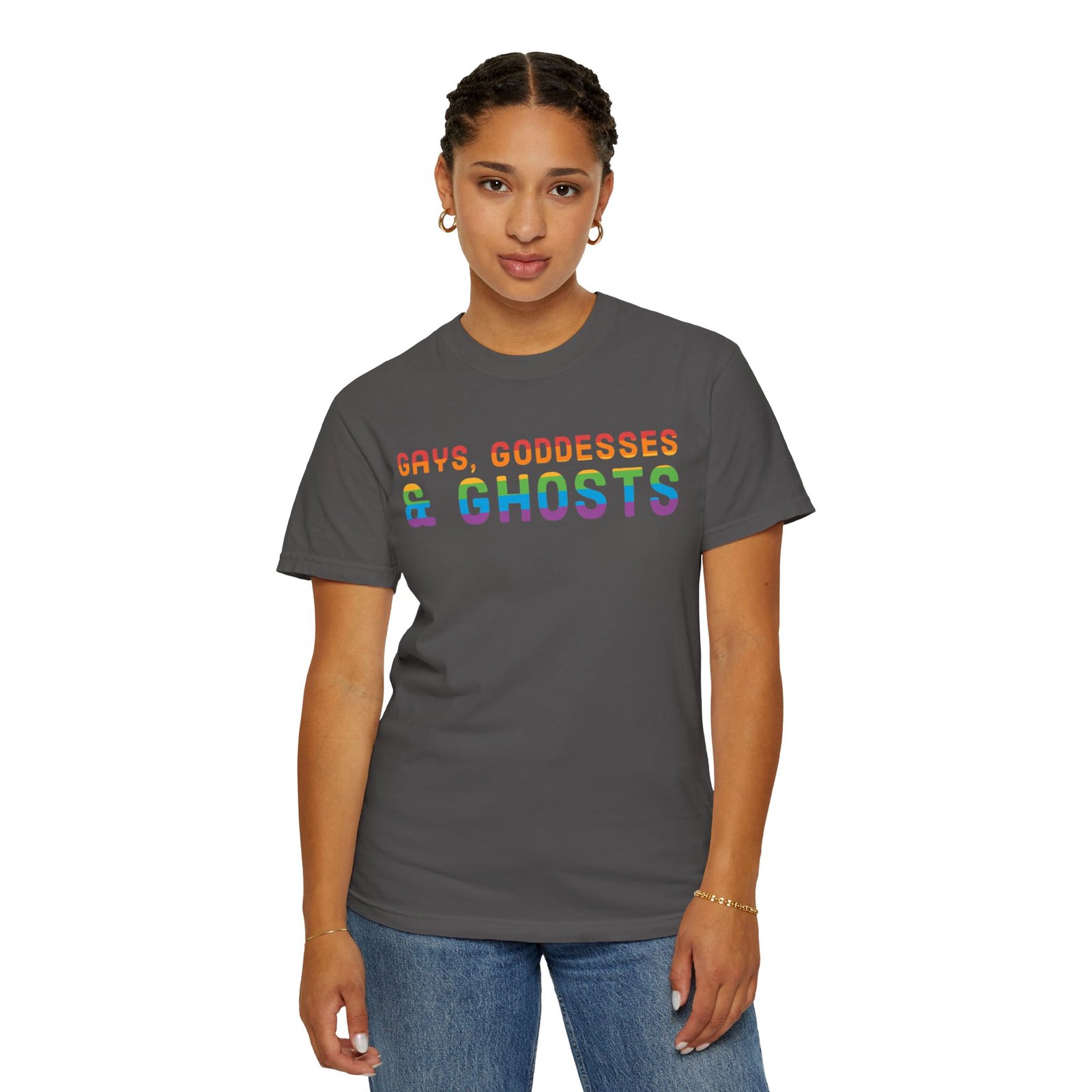 Gays, Goddesses & Ghosts | Rainbow Edition | Unisex Comfort Colors T-shirt - Image 32