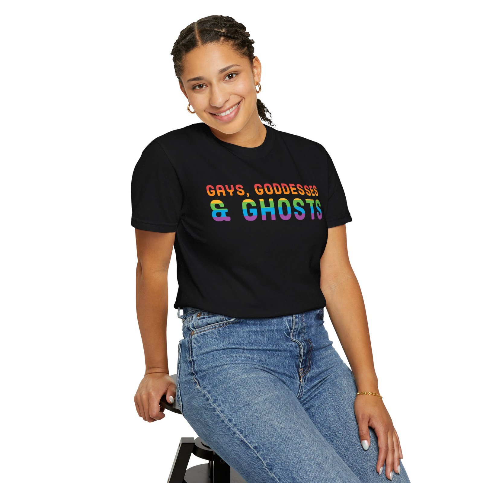 Gays, Goddesses & Ghosts | Rainbow Edition | Unisex Comfort Colors T-shirt - Image 48