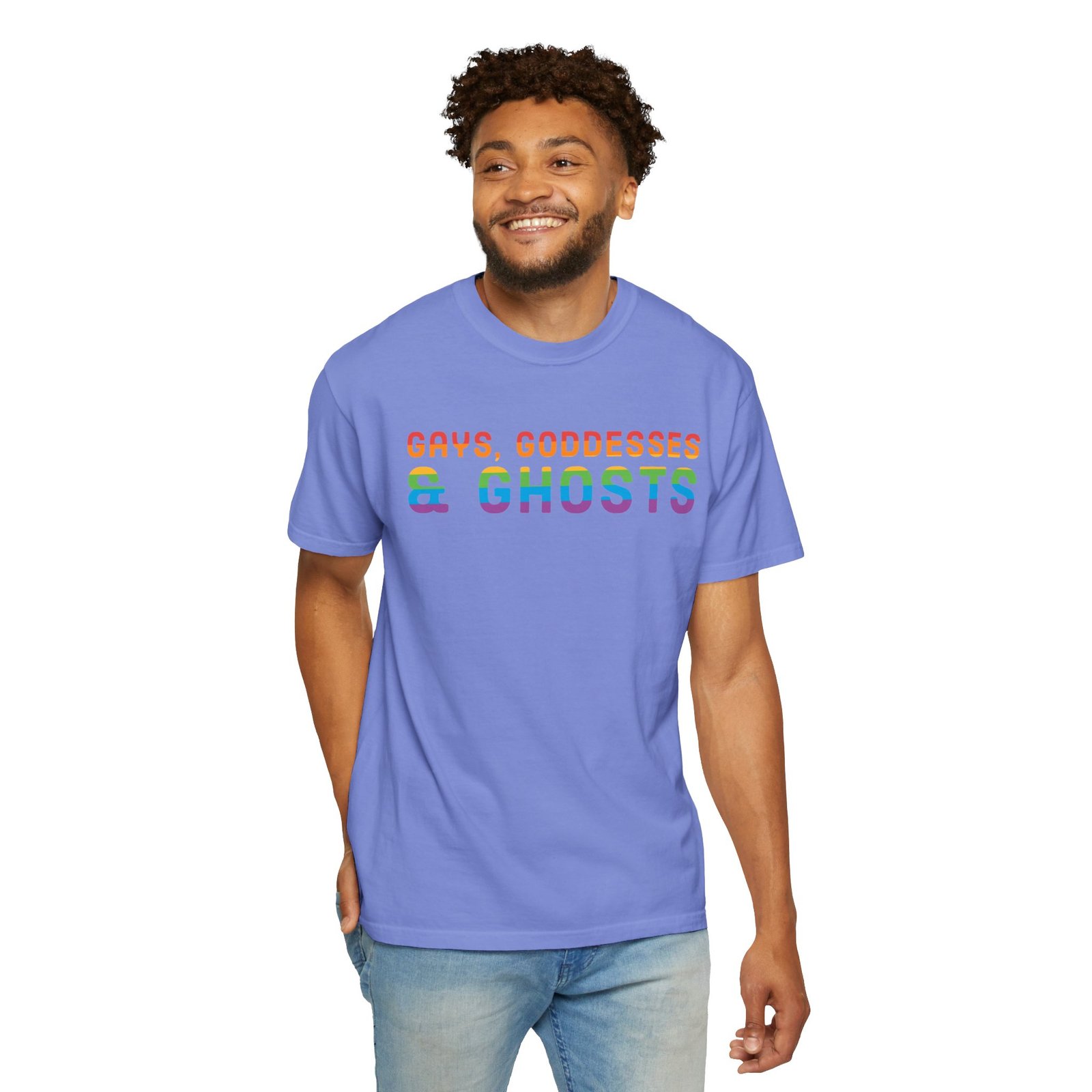 Gays, Goddesses & Ghosts | Rainbow Edition | Unisex Comfort Colors T-shirt - Image 23