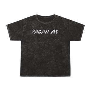 Pagan AF Rune Shirt | Wunjo (Joy) & Ansuz (God) | Unisex Mineral Wash T-Shirt