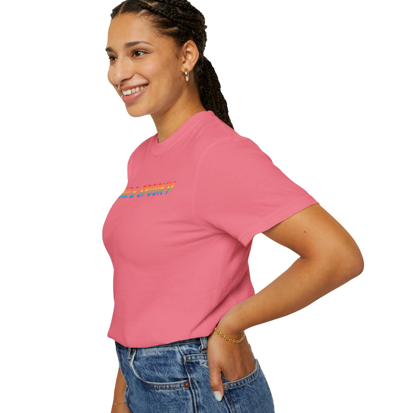 Proud & Spooky | Rainbow Design | Unisex Comfort Colors T-shirt - Image 60