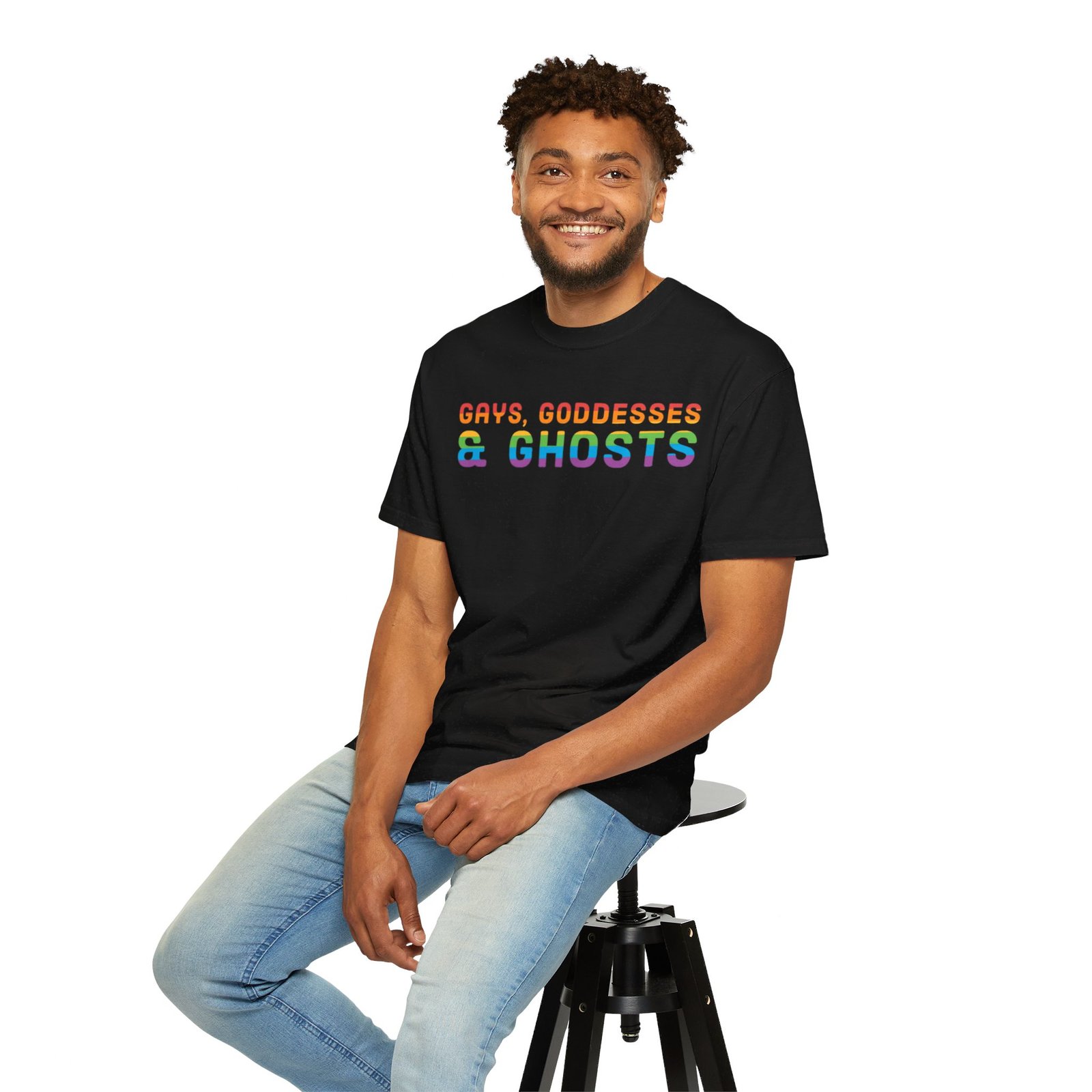 Gays, Goddesses & Ghosts | Rainbow Edition | Unisex Comfort Colors T-shirt - Image 52