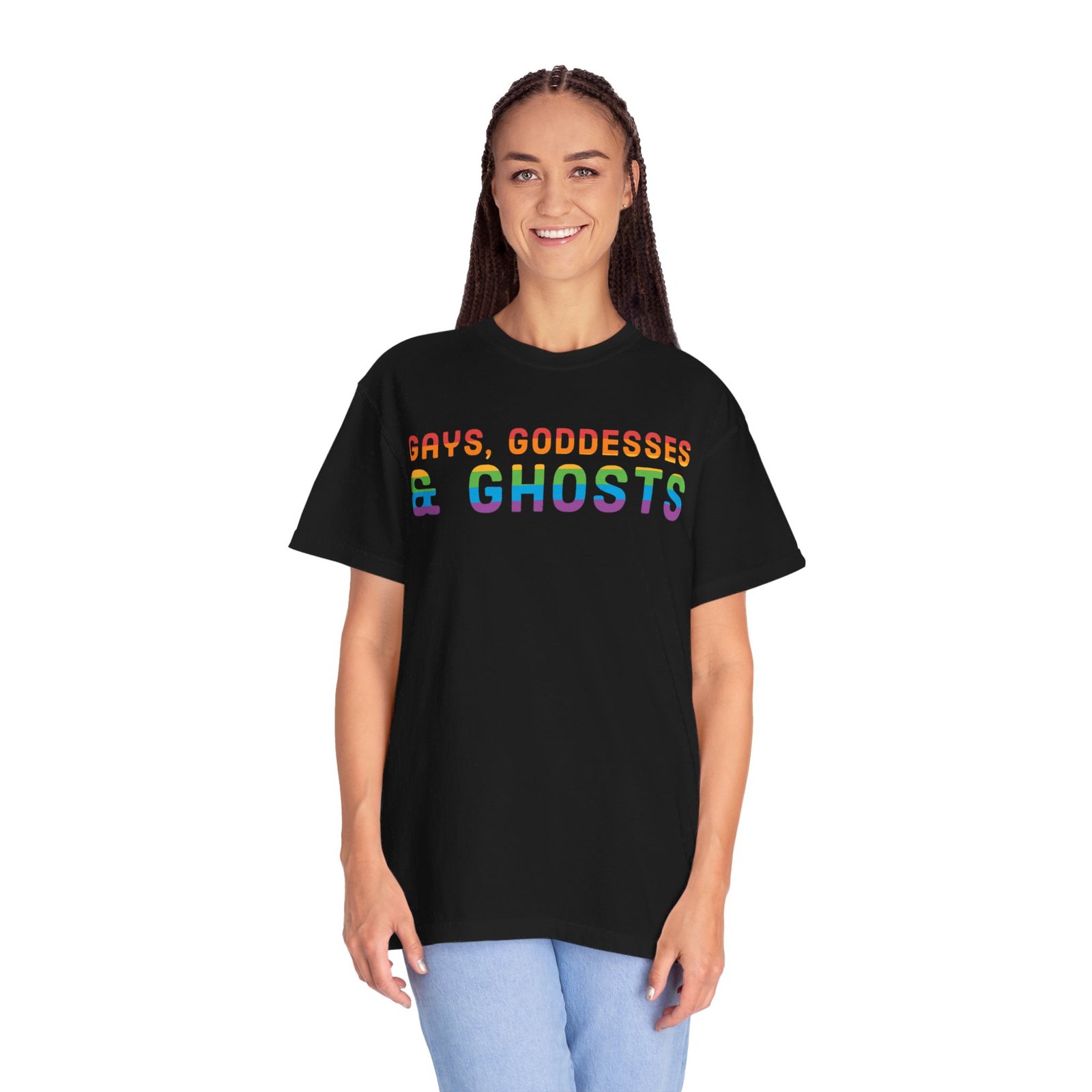 Gays, Goddesses & Ghosts | Rainbow Edition | Unisex Comfort Colors T-shirt - Image 44
