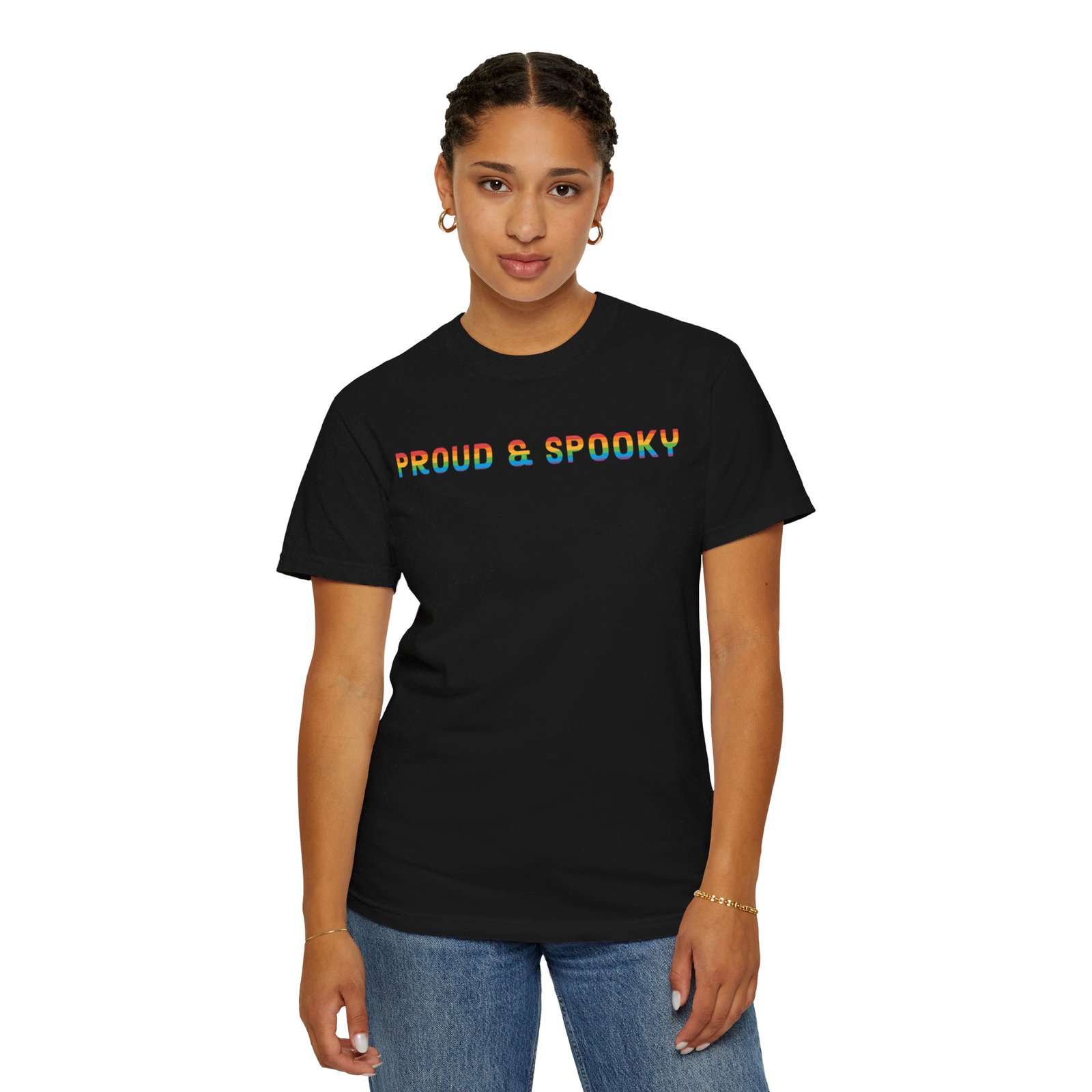 Proud & Spooky | Rainbow Design | Unisex Comfort Colors T-shirt - Image 45