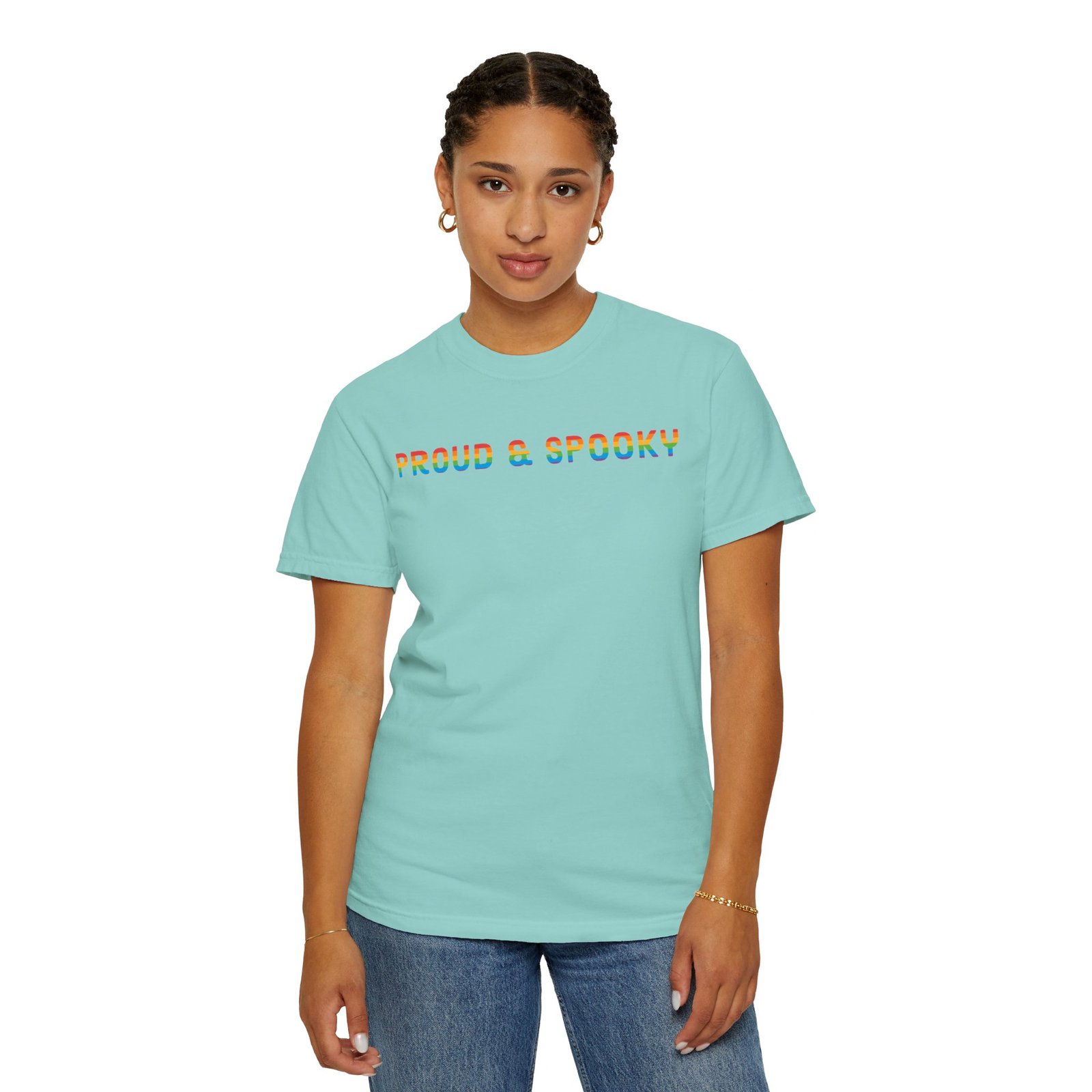 Proud & Spooky | Rainbow Design | Unisex Comfort Colors T-shirt - Image 6