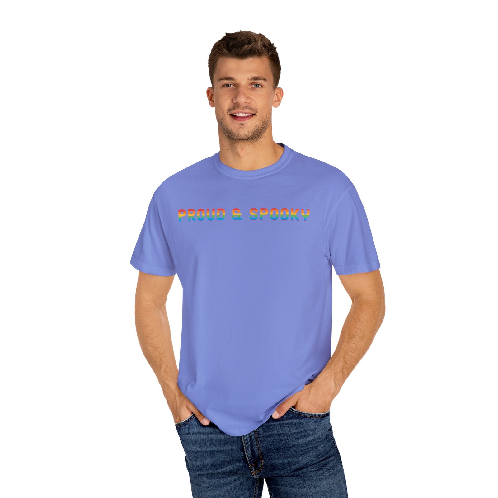 Proud & Spooky | Rainbow Design | Unisex Comfort Colors T-shirt - Image 17