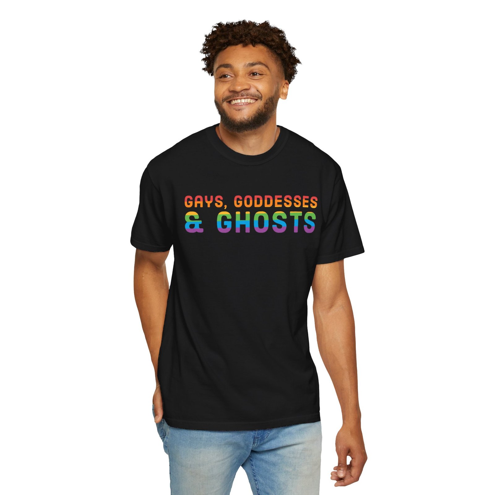Gays, Goddesses & Ghosts | Rainbow Edition | Unisex Comfort Colors T-shirt - Image 49