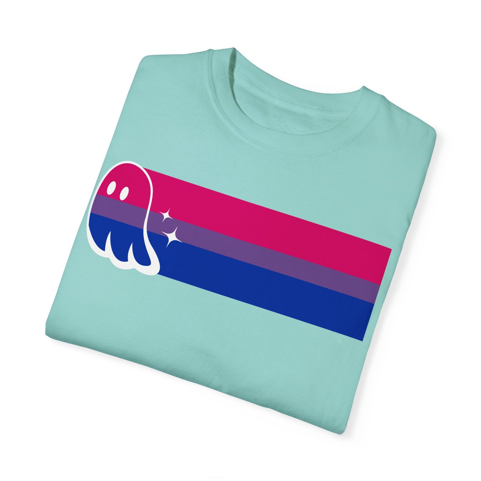 Proud Ghost | Bi Flag | Unisex Comfort Colors T-shirt - Image 16