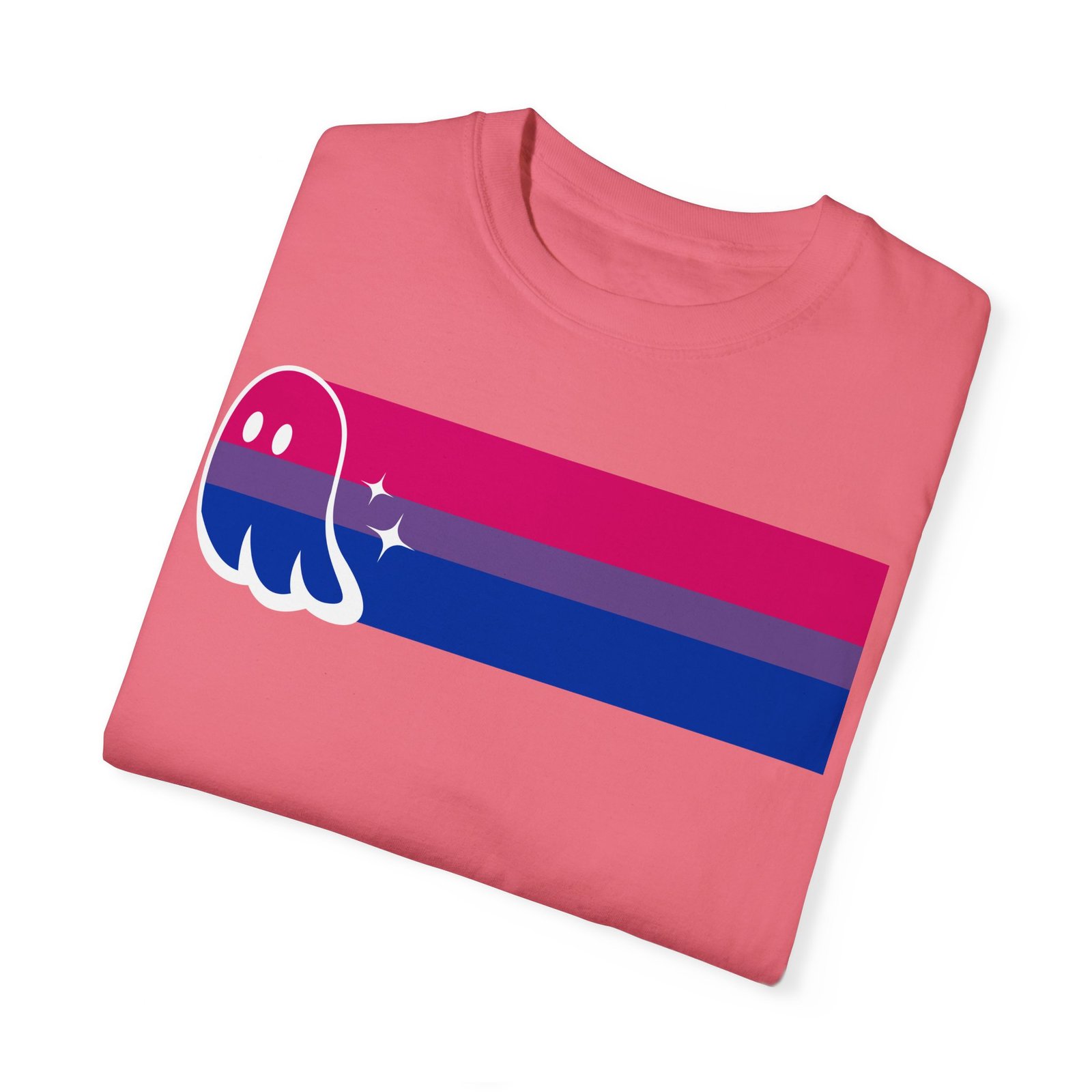Proud Ghost | Bi Flag | Unisex Comfort Colors T-shirt - Image 55