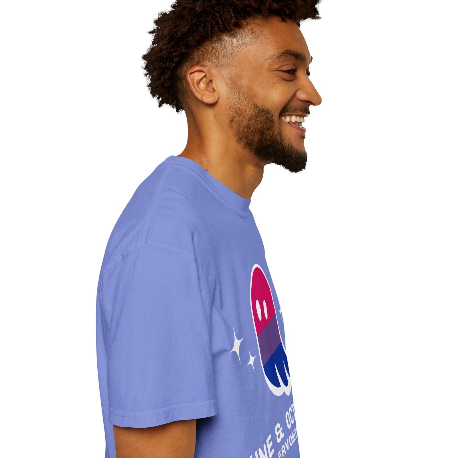 Proud Ghost | June & October Are My Favorite Months | Bi Flag | Unisex Comfort Colors T-shirt - Image 38