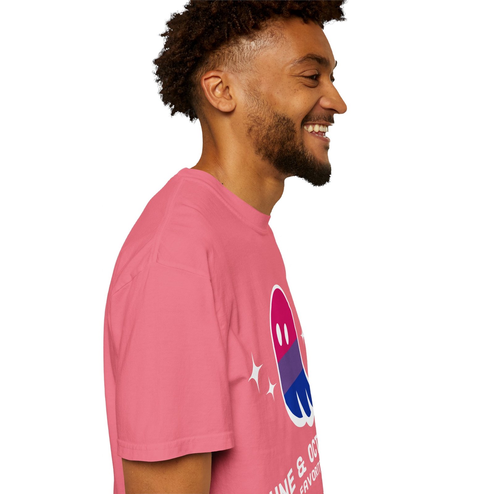 Proud Ghost | June & October Are My Favorite Months | Bi Flag | Unisex Comfort Colors T-shirt - Image 64