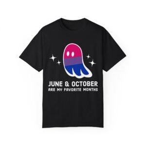 Proud Ghost | June & October Are My Favorite Months | Bi Flag | Unisex Comfort Colors T-shirt