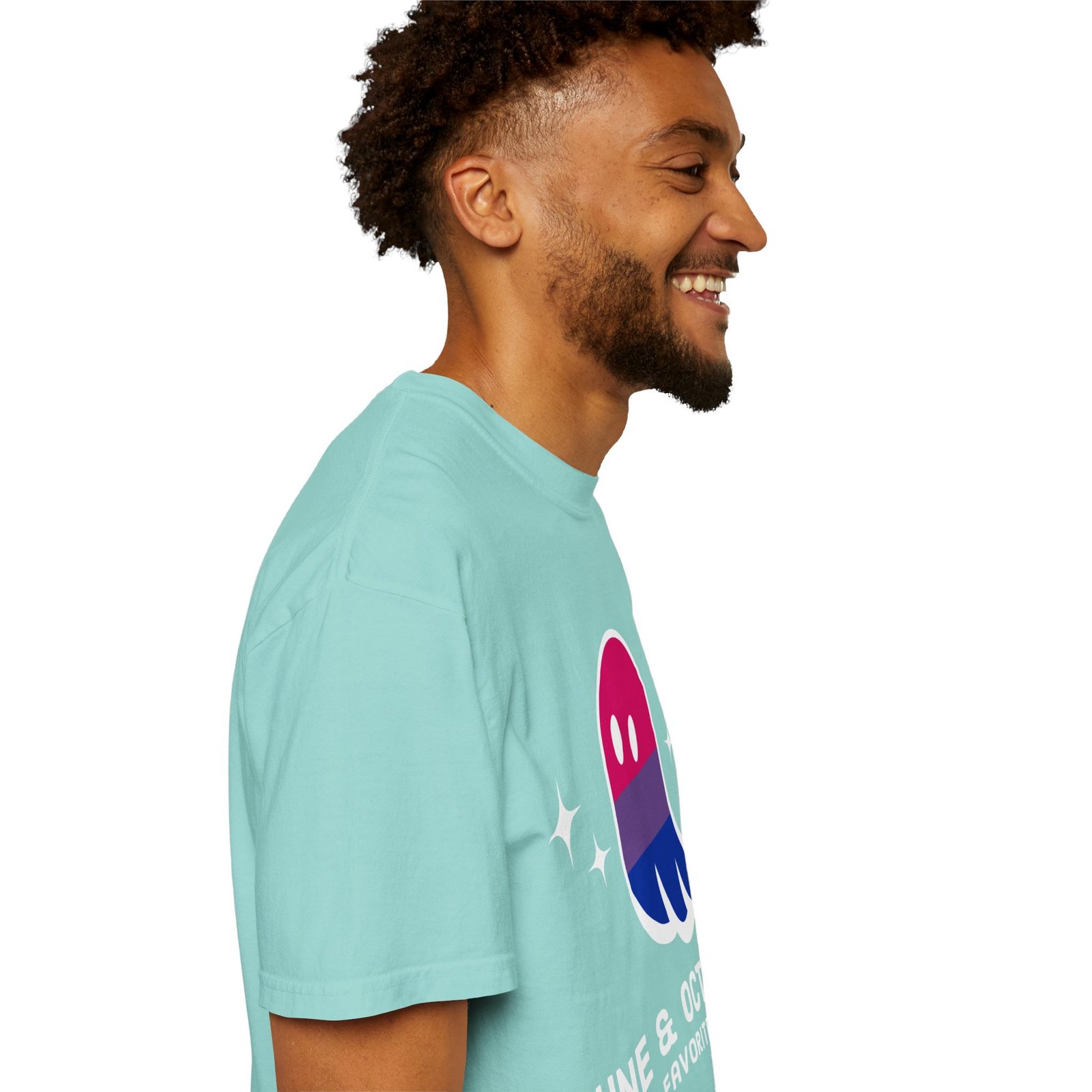 Proud Ghost | June & October Are My Favorite Months | Bi Flag | Unisex Comfort Colors T-shirt - Image 25