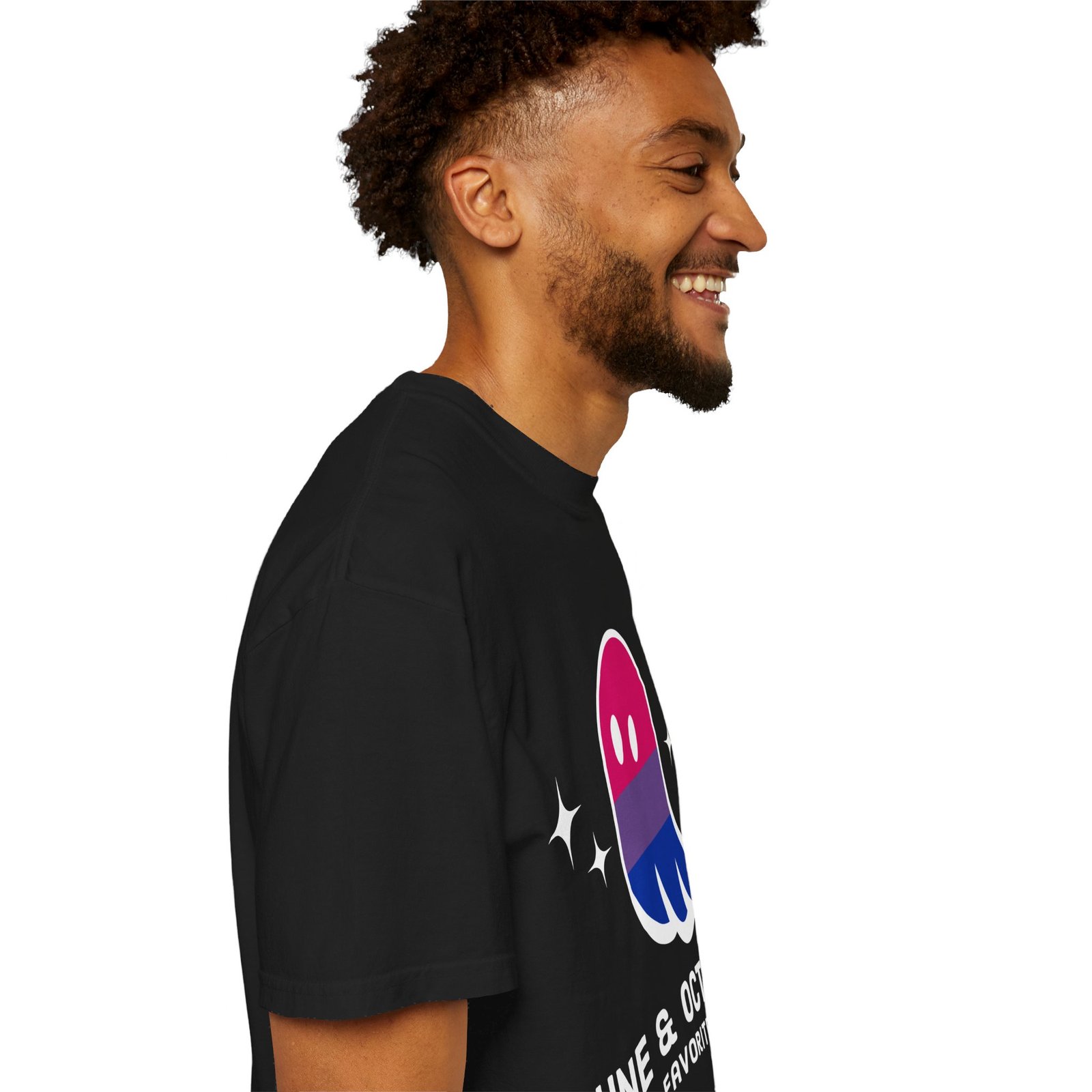 Proud Ghost | June & October Are My Favorite Months | Bi Flag | Unisex Comfort Colors T-shirt - Image 12