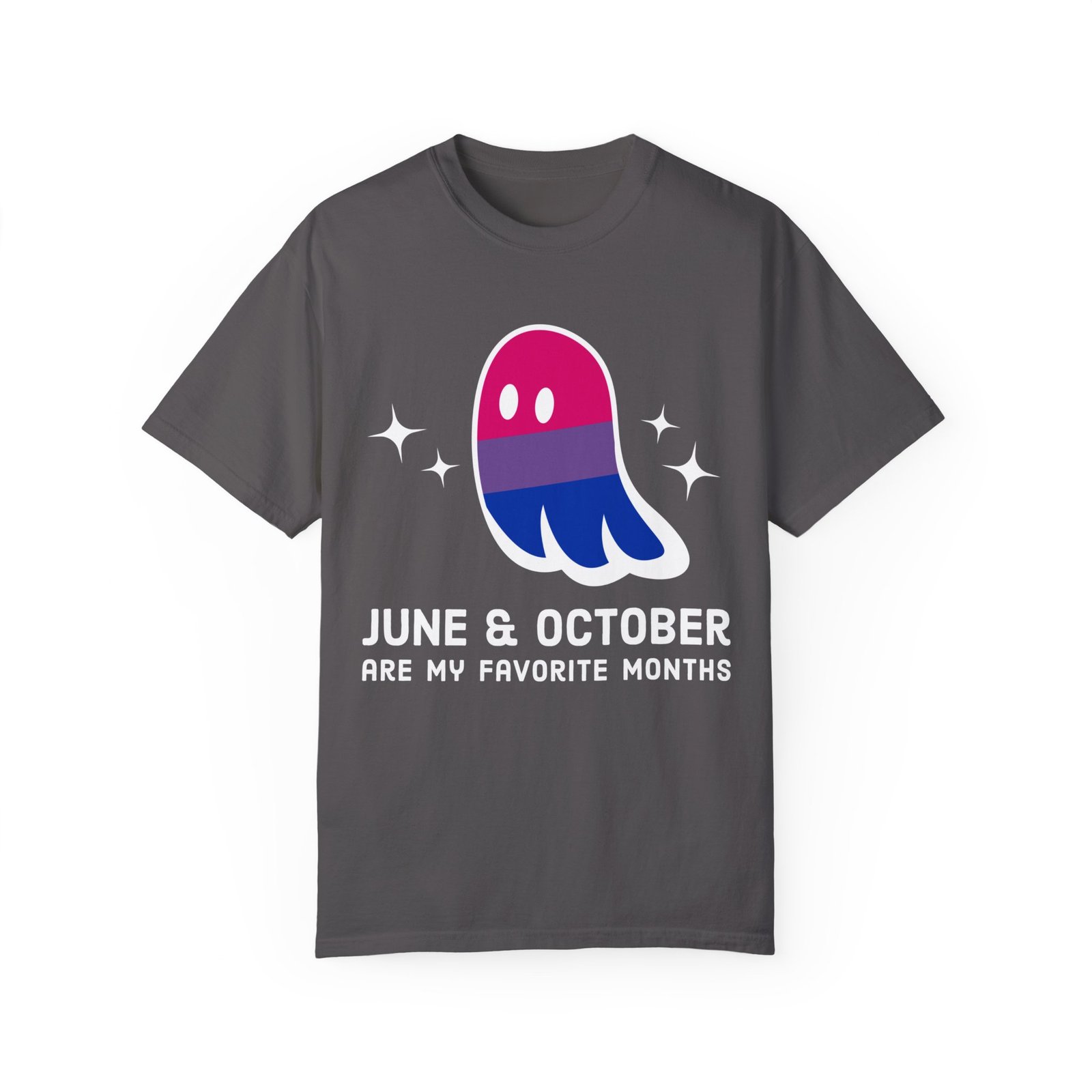 Proud Ghost | June & October Are My Favorite Months | Bi Flag | Unisex Comfort Colors T-shirt - Image 40