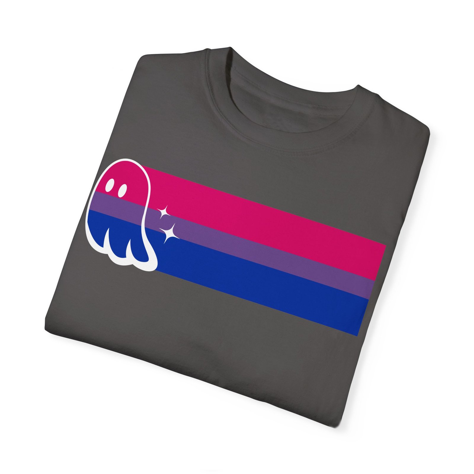Proud Ghost | Bi Flag | Unisex Comfort Colors T-shirt - Image 42