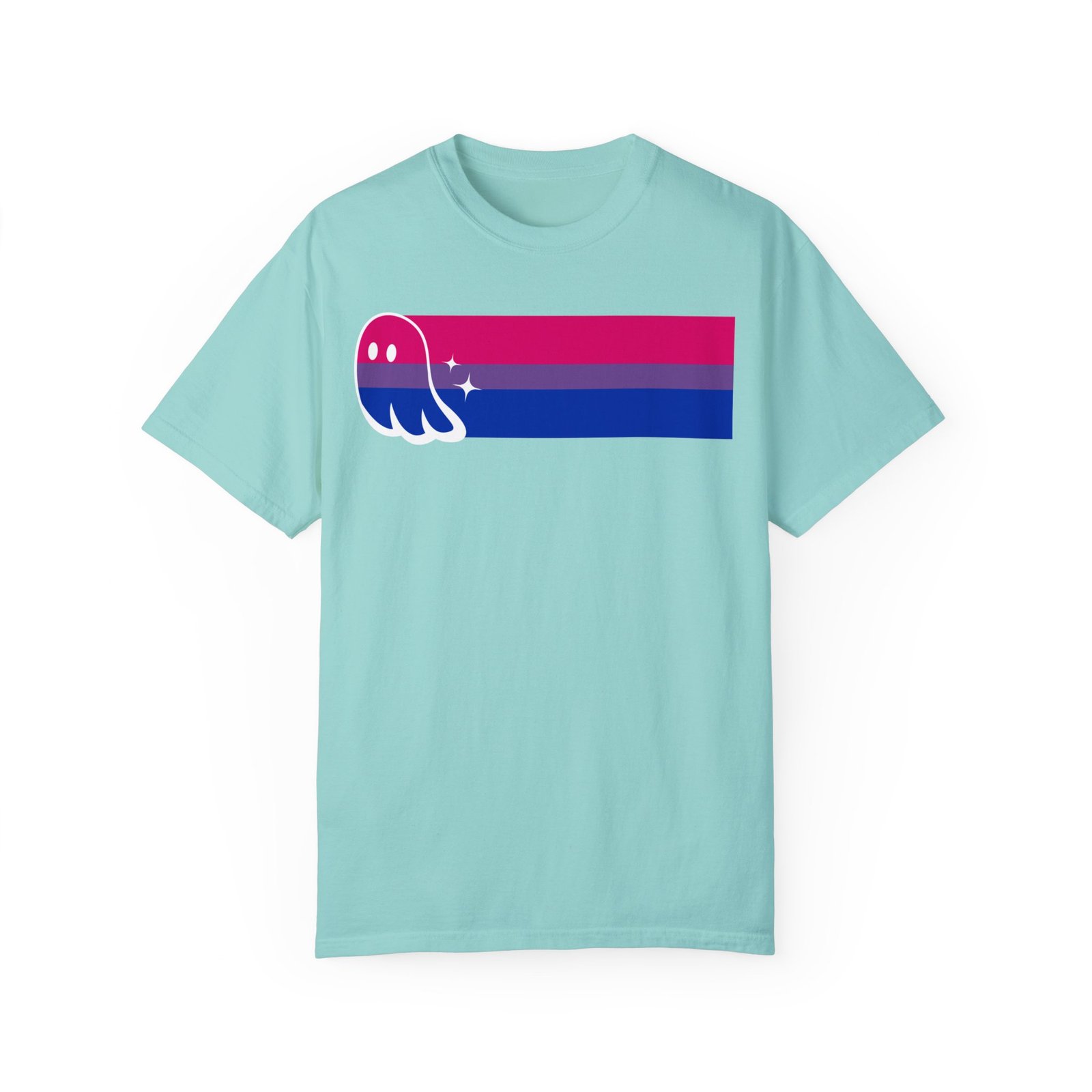 Proud Ghost | Bi Flag | Unisex Comfort Colors T-shirt - Image 14