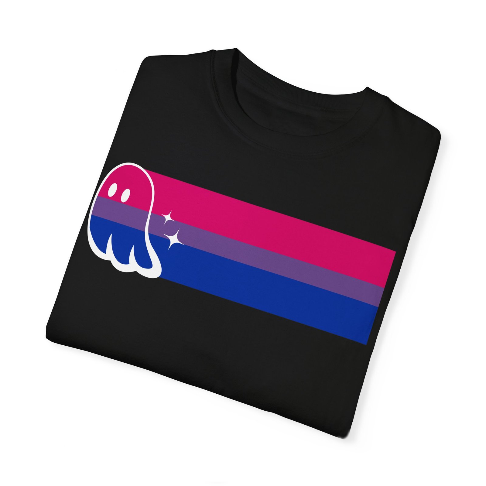 Proud Ghost | Bi Flag | Unisex Comfort Colors T-shirt - Image 3