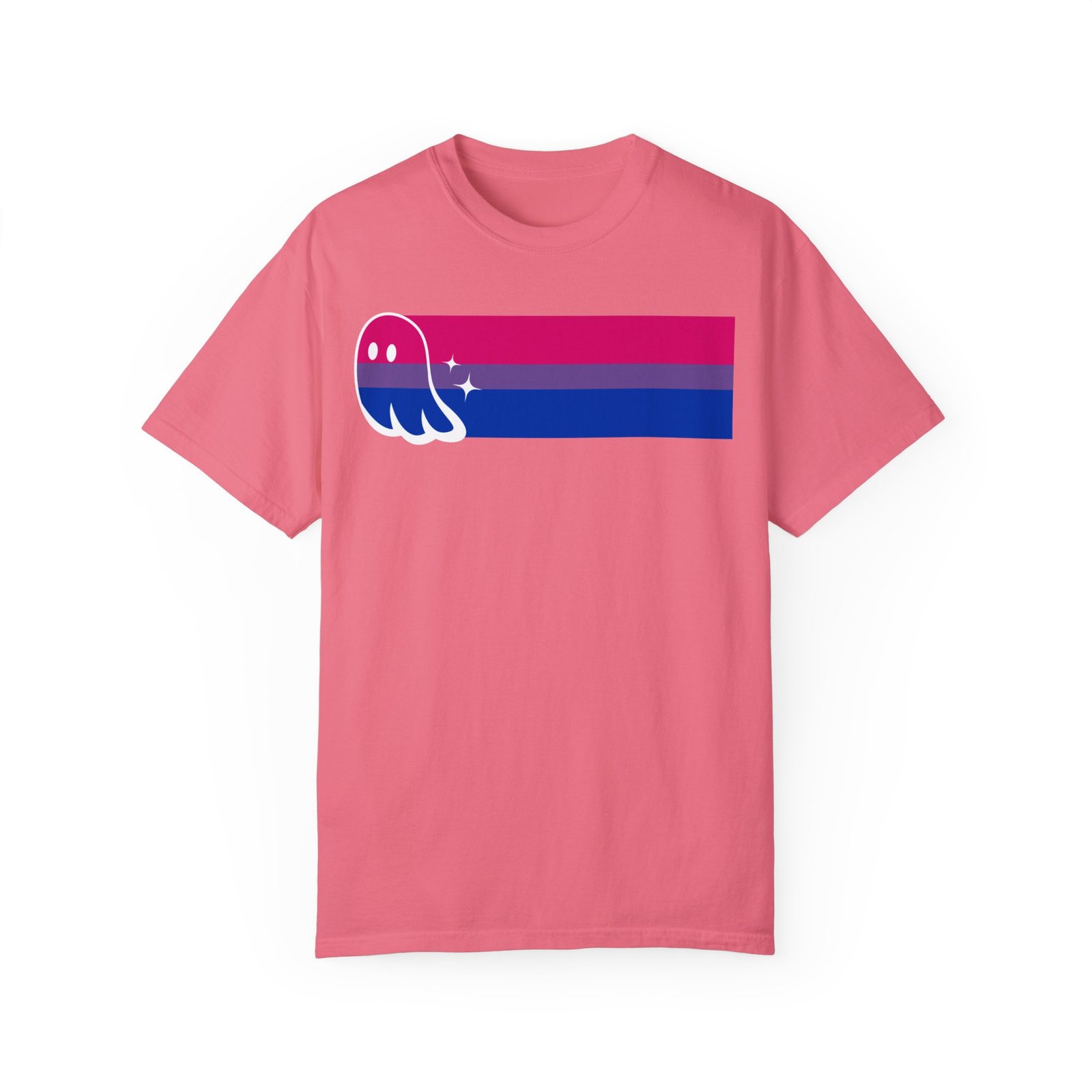 Proud Ghost | Bi Flag | Unisex Comfort Colors T-shirt - Image 53