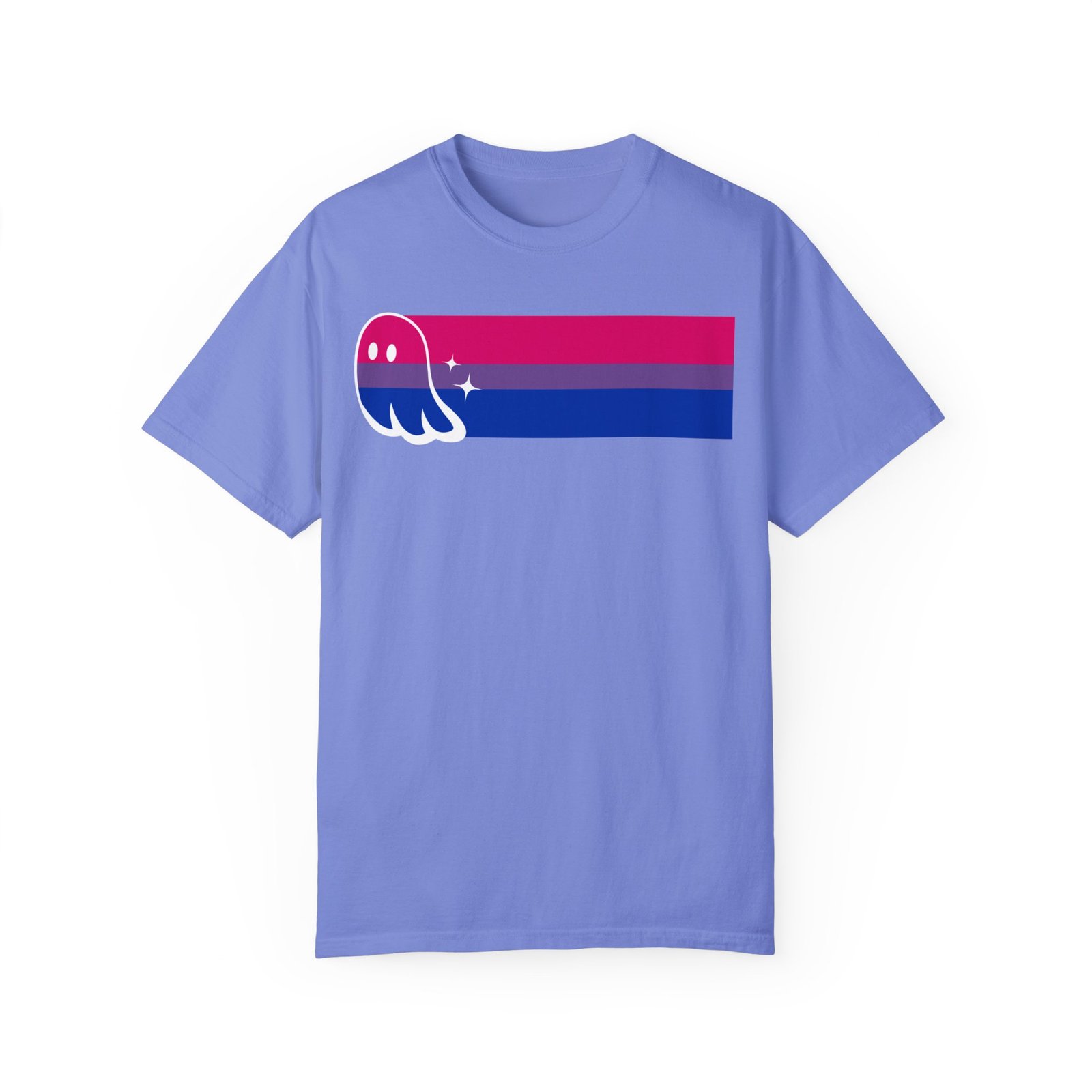 Proud Ghost | Bi Flag | Unisex Comfort Colors T-shirt - Image 27