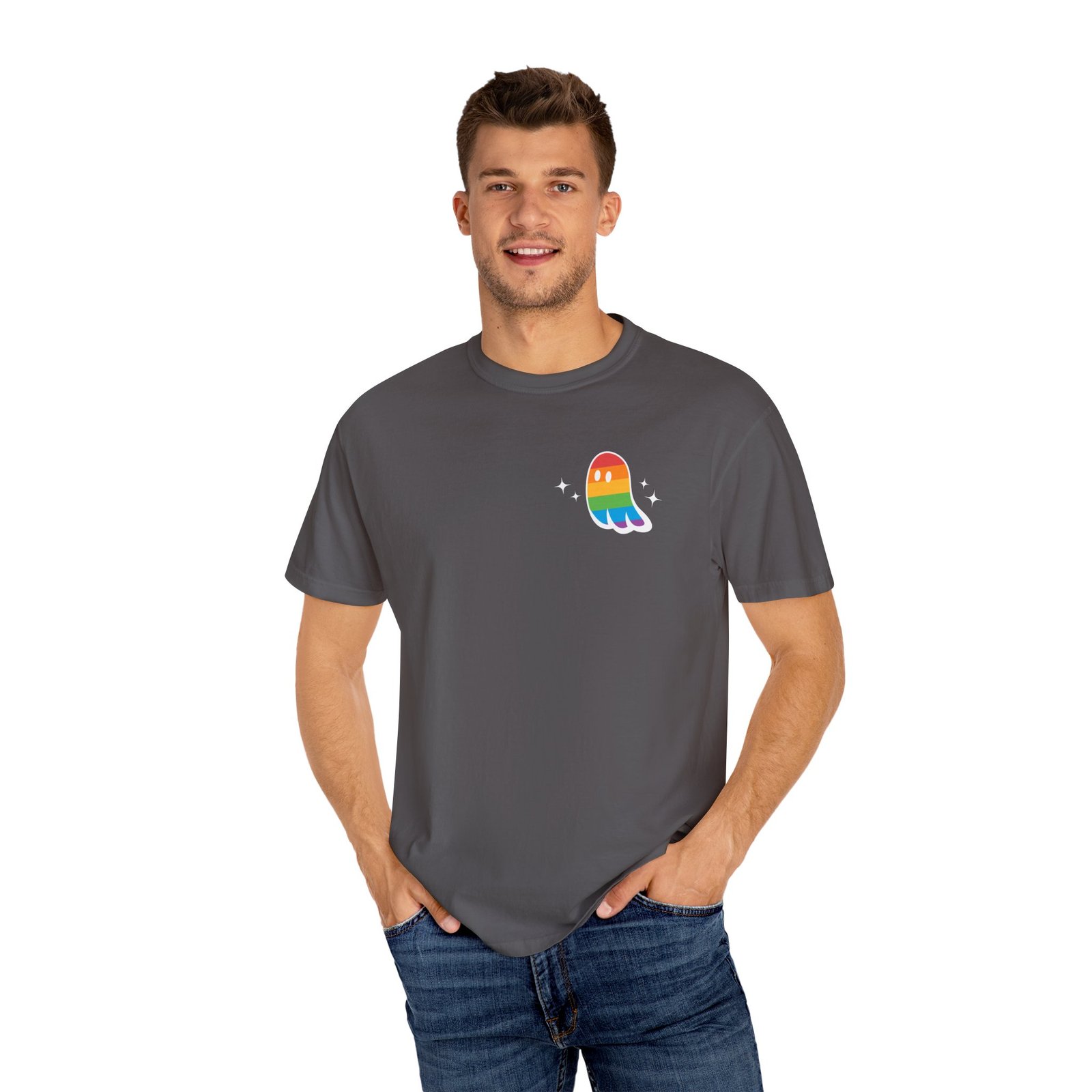 Proud Ghost | Pocket Design | Unisex Comfort Colors T-shirt - Image 16