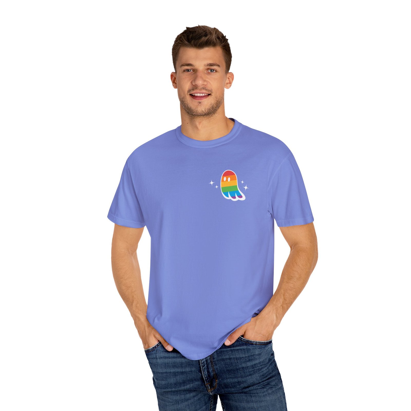 Proud Ghost | Pocket Design | Unisex Comfort Colors T-shirt - Image 12
