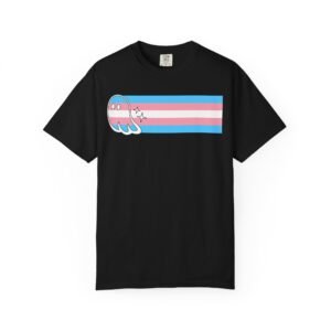 Proud Ghost | Trans Flag | Unisex Comfort Colors T-shirt