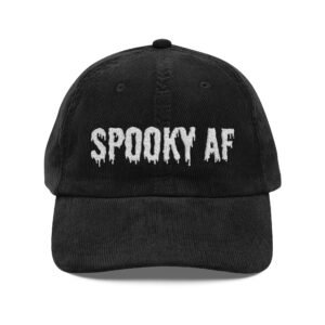 Spooky AF | Embroidered Vintage Corduroy Cap