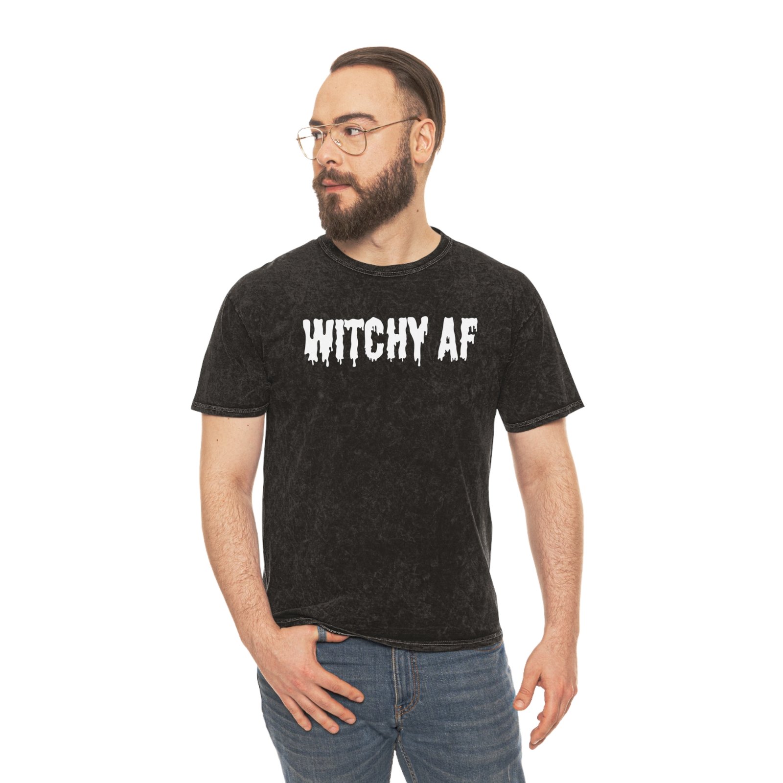 Witchy AF | Mineral Wash T-Shirt - Image 7