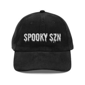 Spooky Szn | Embroidered Vintage Corduroy Cap