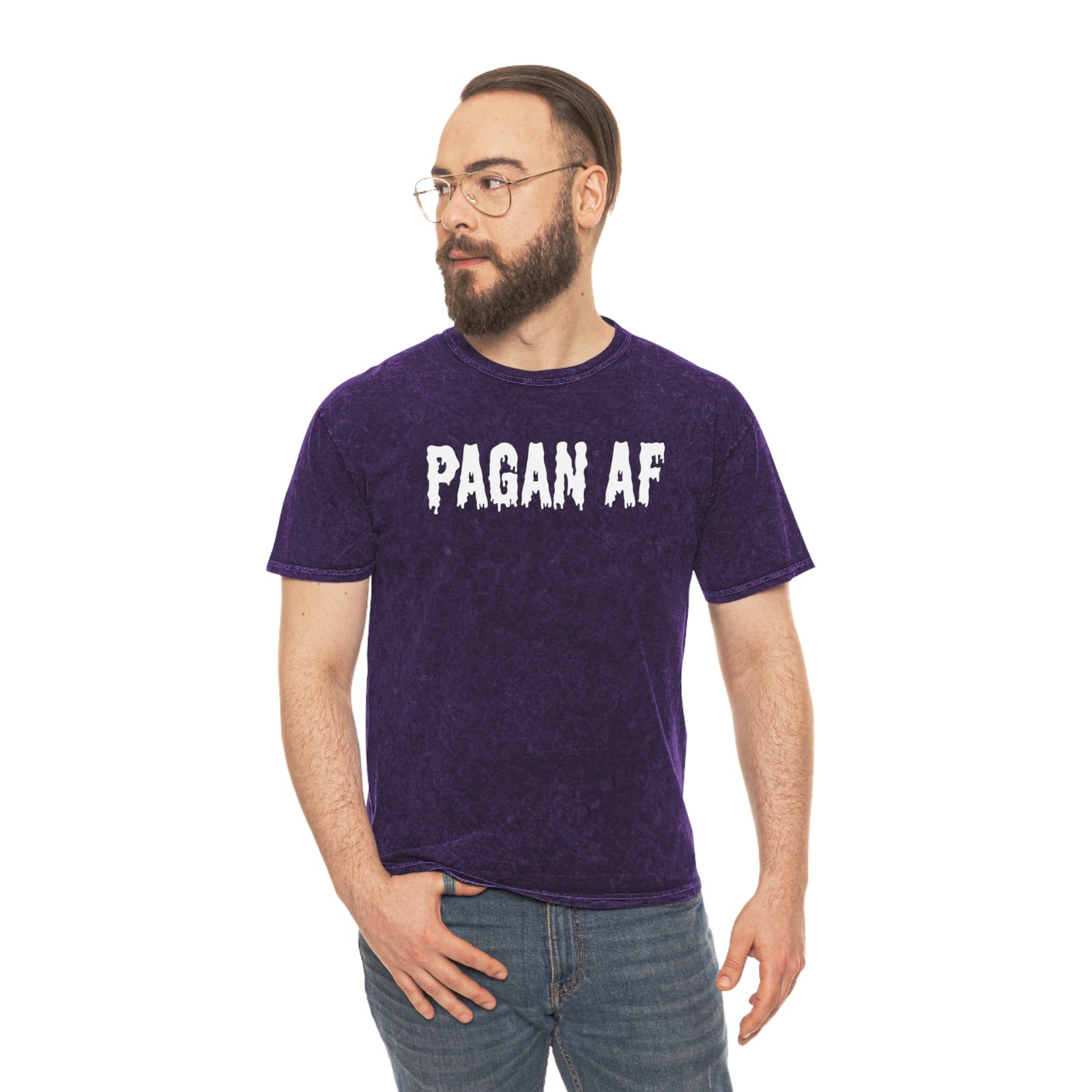 Pagan AF | Mineral Wash T-Shirt - Image 4