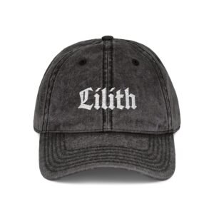 Lilith Embroidered Vintage Cap