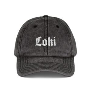 Loki Embroidered Vintage Cap