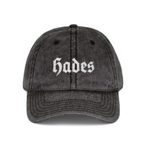 Hades Embroidered Vintage Cap