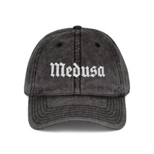 Medusa Embroidered Vintage Cap