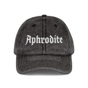 Aphrodite Embroidered Vintage Cap